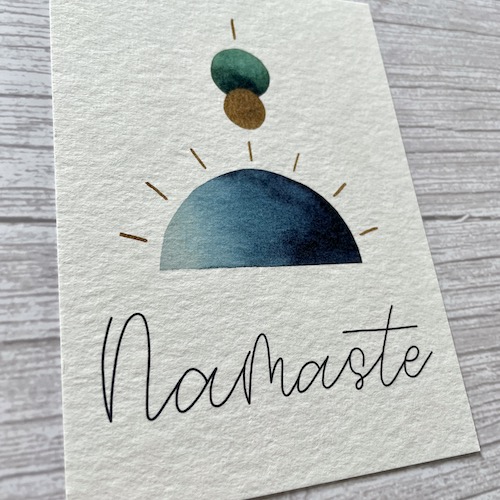 Postkarte Namaste