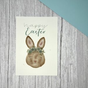 Osterkarte Hase happy Easter